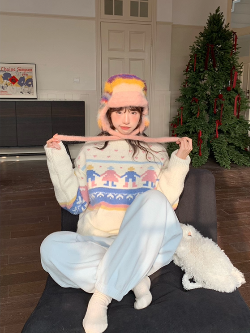 罐头士多所 Fleece-Lined Relaxed Lounge Pants