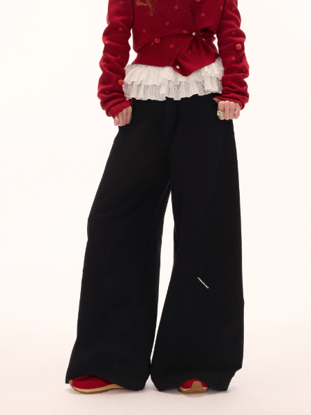 MAMC - Gravity Washed Wide-Leg Jeans