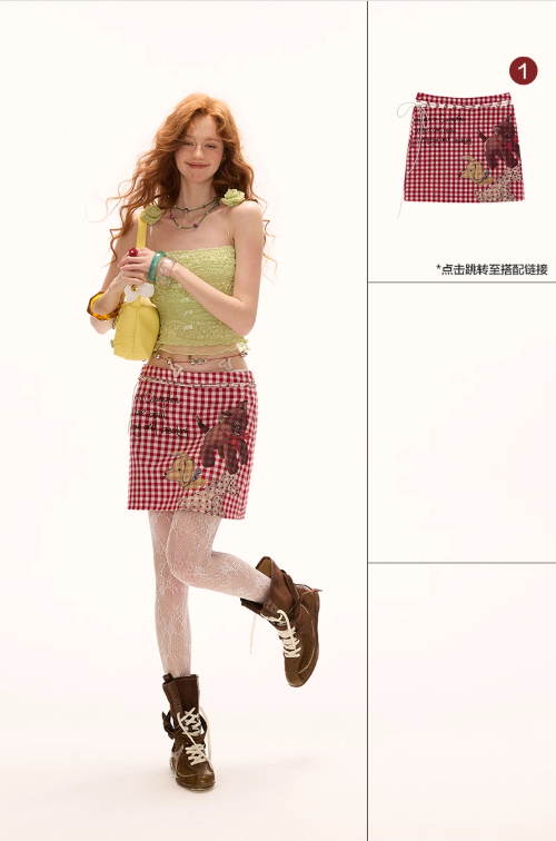 MAMC - Rose Strap Cinched Cami Top