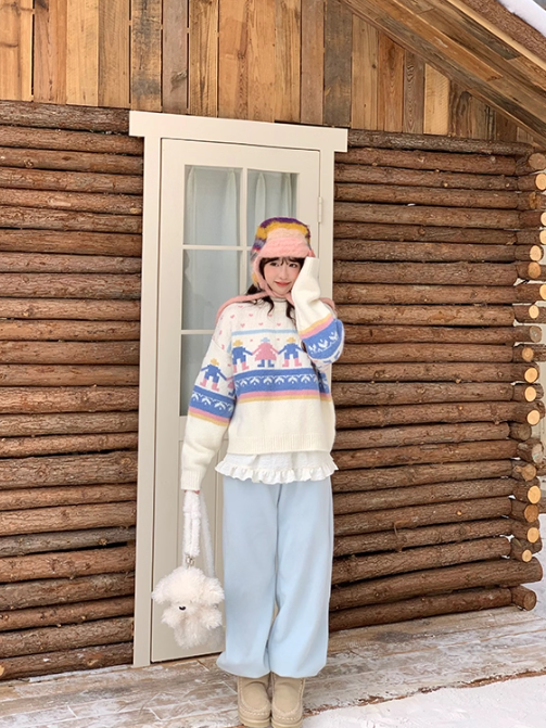 罐头士多所 Fleece-Lined Relaxed Lounge Pants