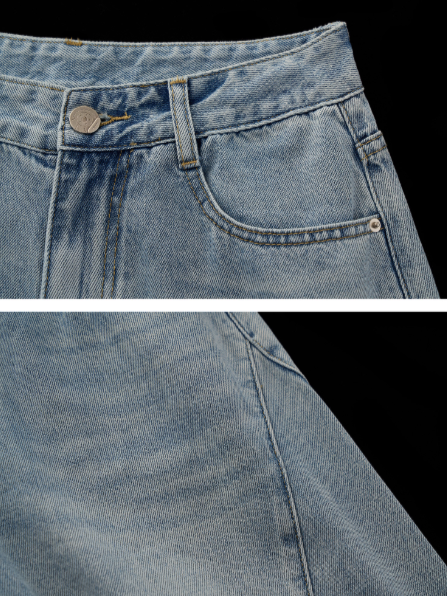 MAMC - Gravity Washed Wide-Leg Jeans
