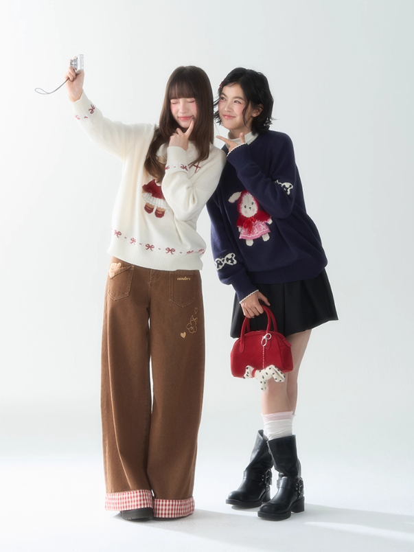 罐头士多所 - “Sweet Signals” Animal Knit Sweater