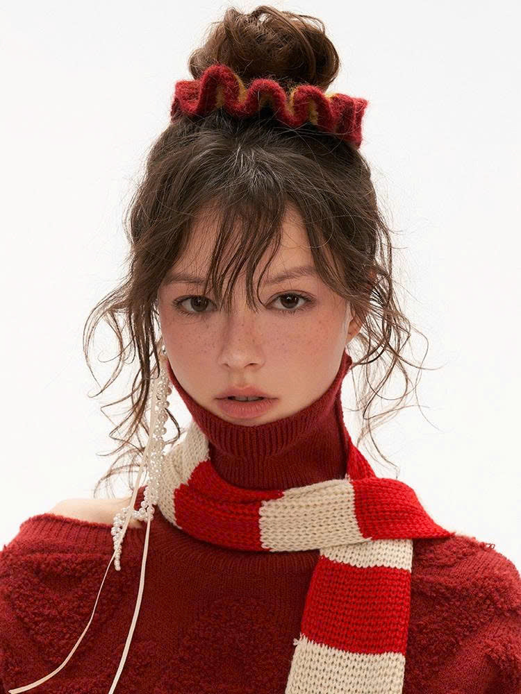 MAMC - Color-Block Braided Hair Tie