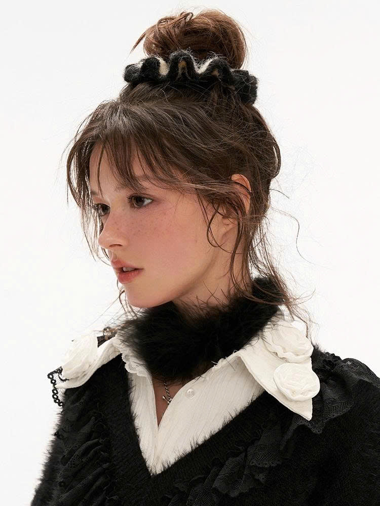 MAMC - Color-Block Braided Hair Tie