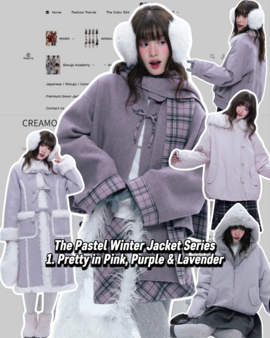 The Pastel Winter Jacket Series: (1) Pretty in Pink, Purple & Lavender