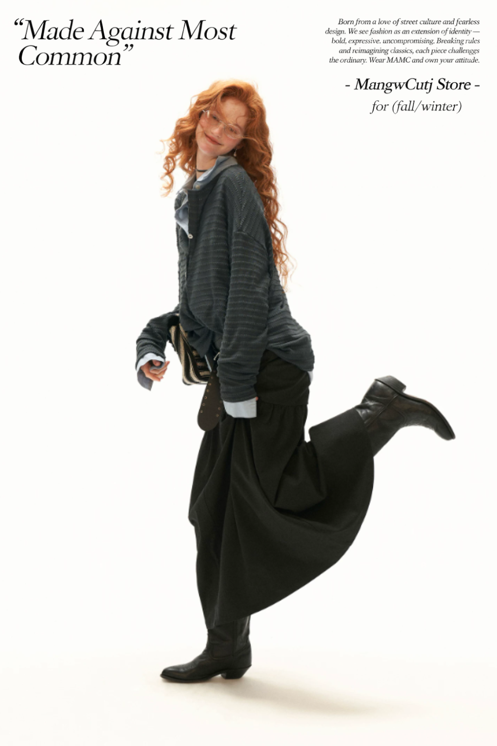 MAMC - Gray Textured Sheer Henley Long Sleeve Top