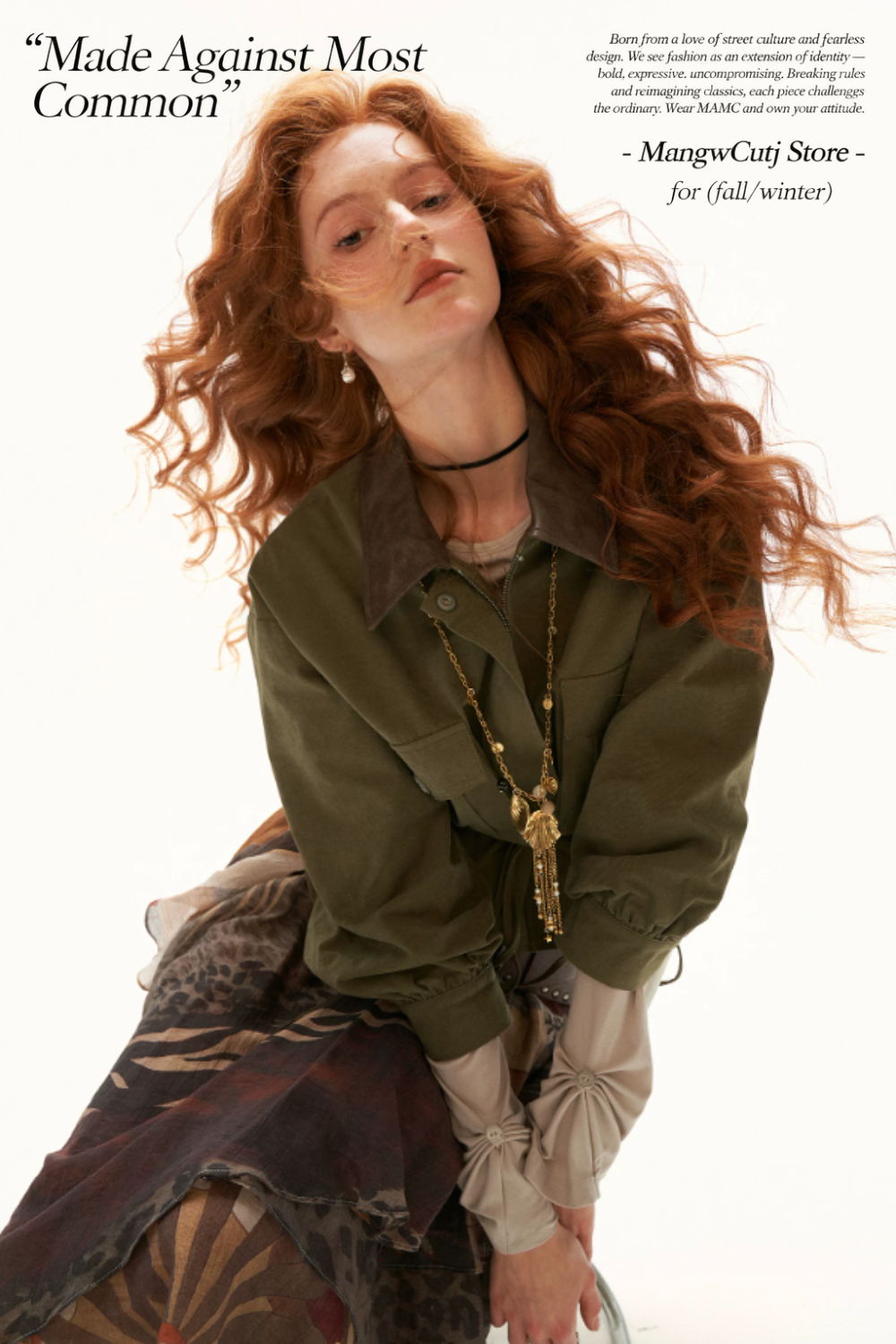 MAMC - Light Apricot Twisted Ruched Lyocell Long Sleeve Top