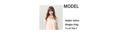 "Pink Mist Notes" Blush Pink Lace Puff Sleeve Blouse  LL2026217
