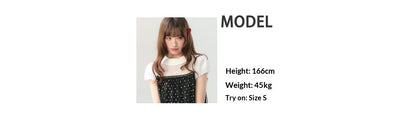 "Black Tulle Reverie" Polka Dot Puff Skirt Set PP2026227