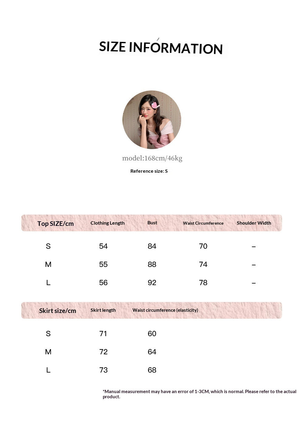 “Peach Mist Starlit Meadow” Pink Off-Shoulder Skirt Set