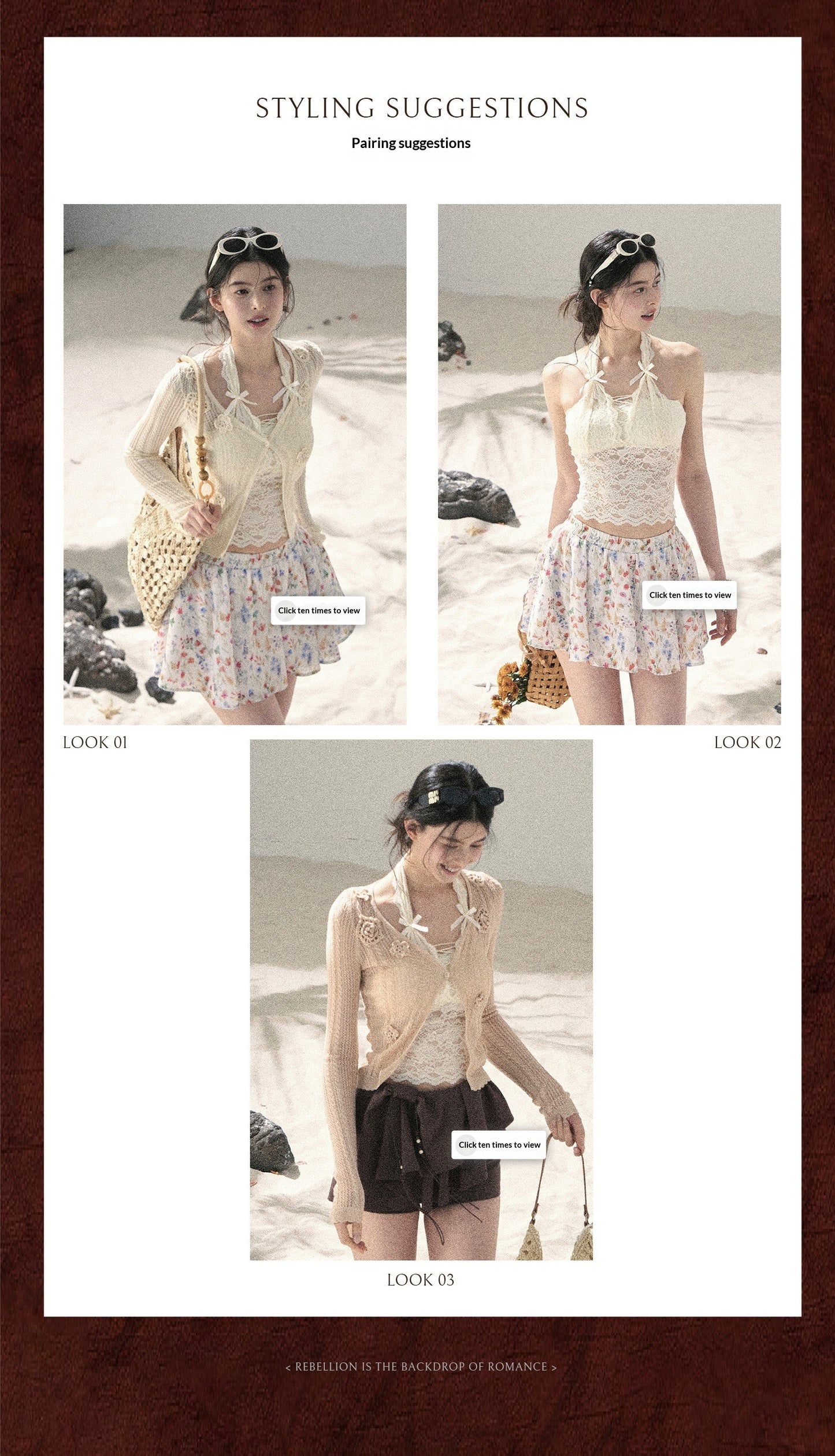 "Moss Whisper" Knit Sun Protection Cardigan & Cami Top