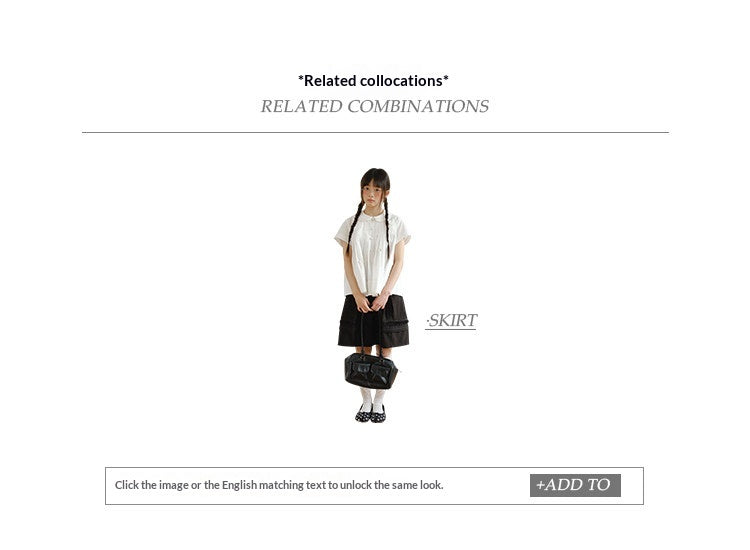 "Hyacinth Letter" White Cotton Peter Pan Collar Pleated Blouse