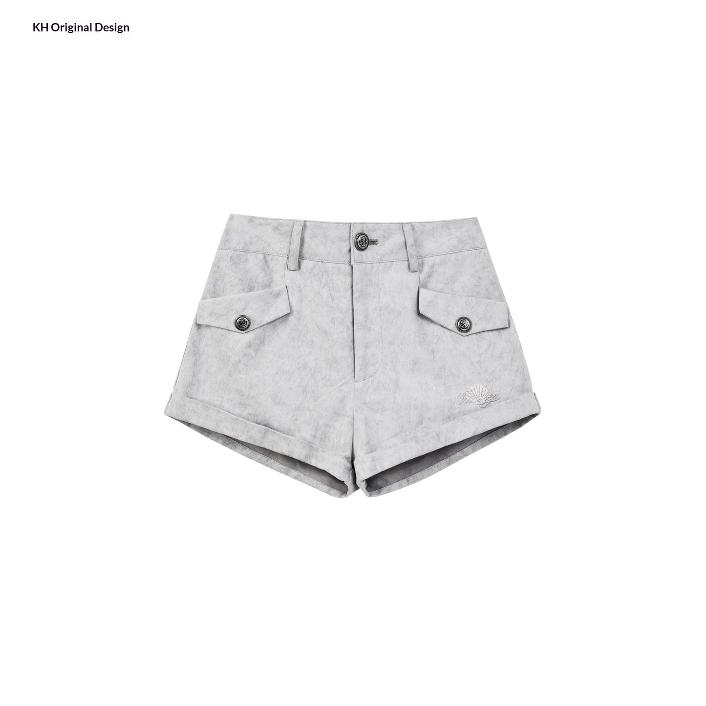 "Sweet Polka Day" Blush Pink Tee & Glacier Gray Shorts Set