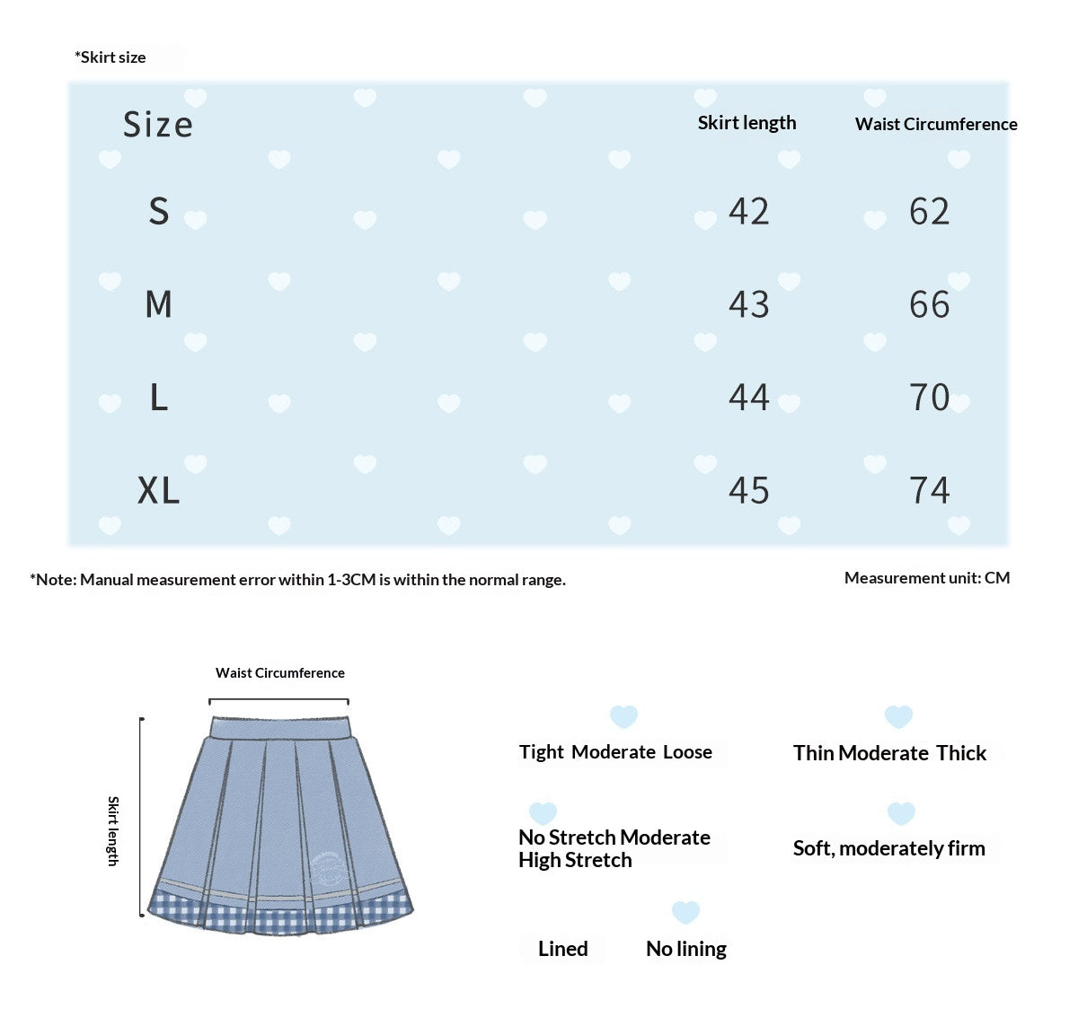 "Blue Heart Campus" Polka Dot Polo Collection (Polo Shirt / Pleated Skirt / Shorts)