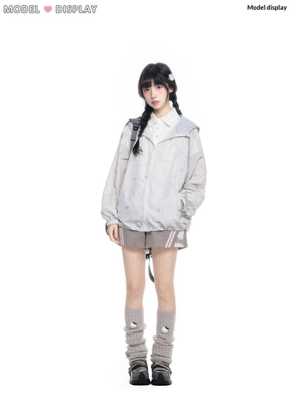 170726K  "Soft Breeze" Sun Protection Campus Set (Hooded Jacket / Polo Shirt / Shorts)