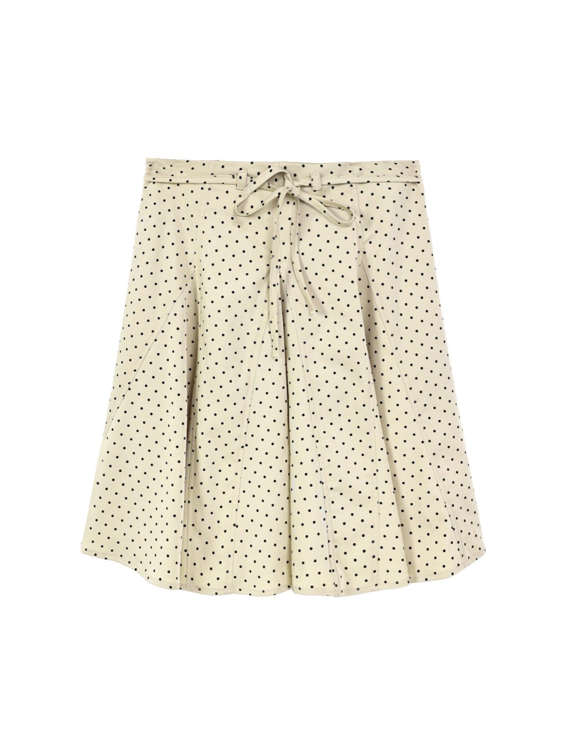 "Forest Vintage" Polka Dot Layered Collection (Mint Knit Cardigan / Oat Cami / Polka Dot Skirt / Denim Jeans)