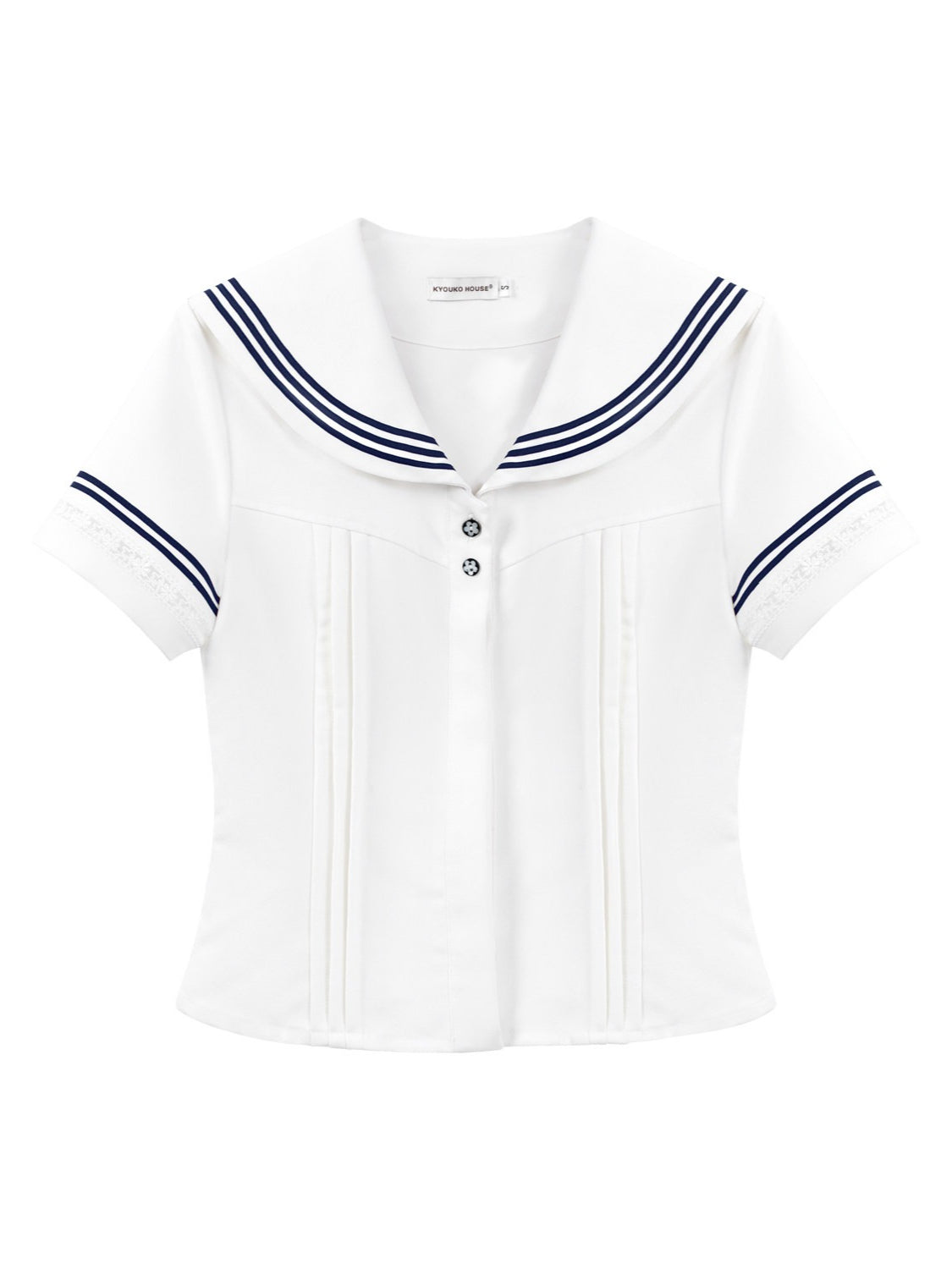 “Pearl Blossom” White Showa-Inspired Sailor Uniform Set