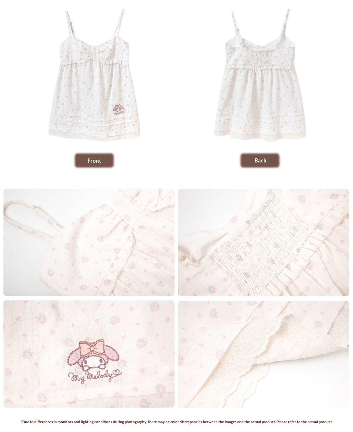 “Melody Blush Garden” Pink Knit Cardigan & Floral Cami Set