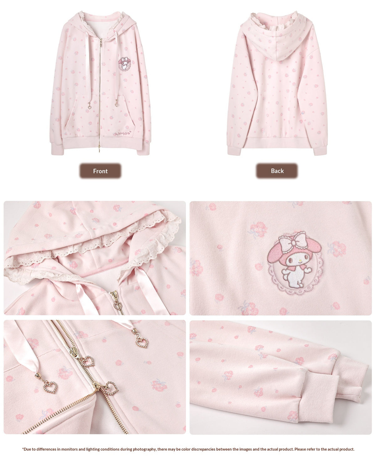 “Daisy Daydream” Pink Floral Oversized Hoodie
