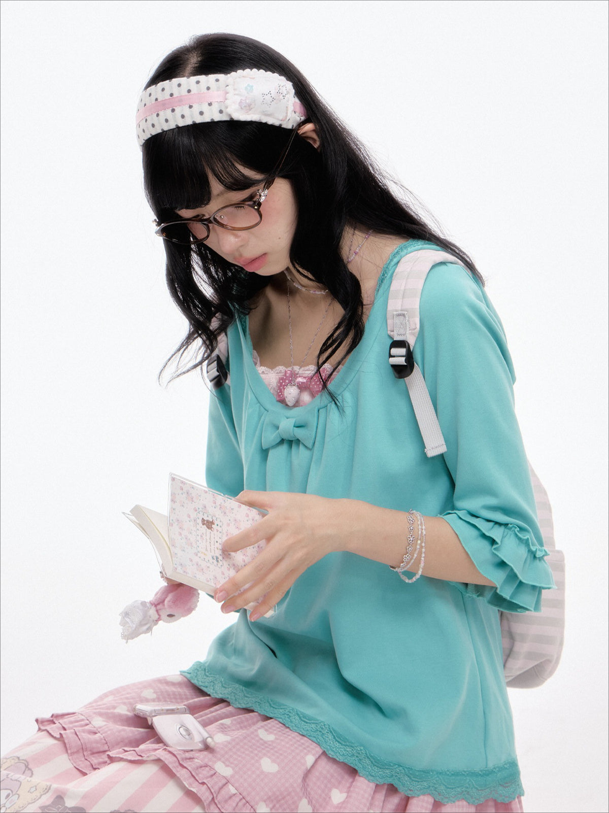 “Melody Garden” Mint Green My Melody Ruffle Hoodie Jacket Set