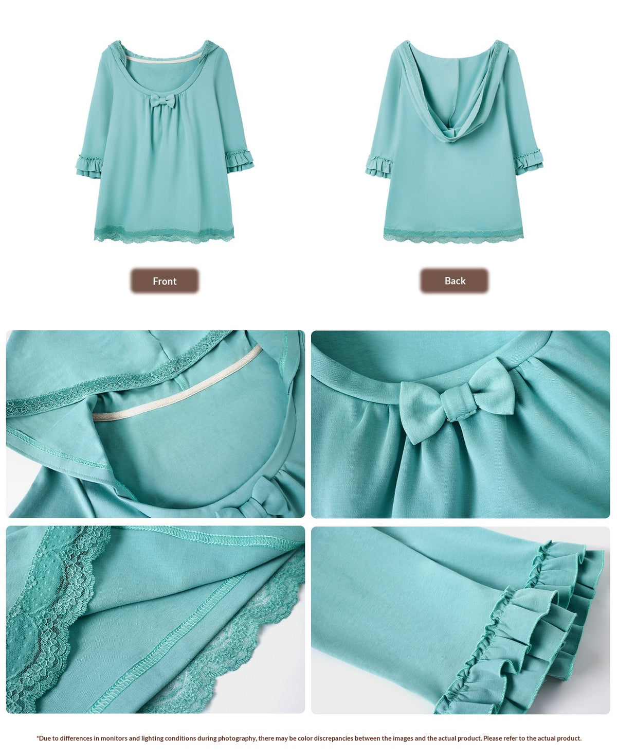 “Melody Garden” Mint Green My Melody Ruffle Hoodie Jacket Set