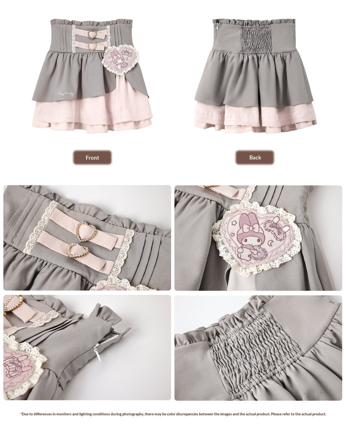 “Melody Mark!” Pink Shirt + Tiered Skirt + Bloomers Set