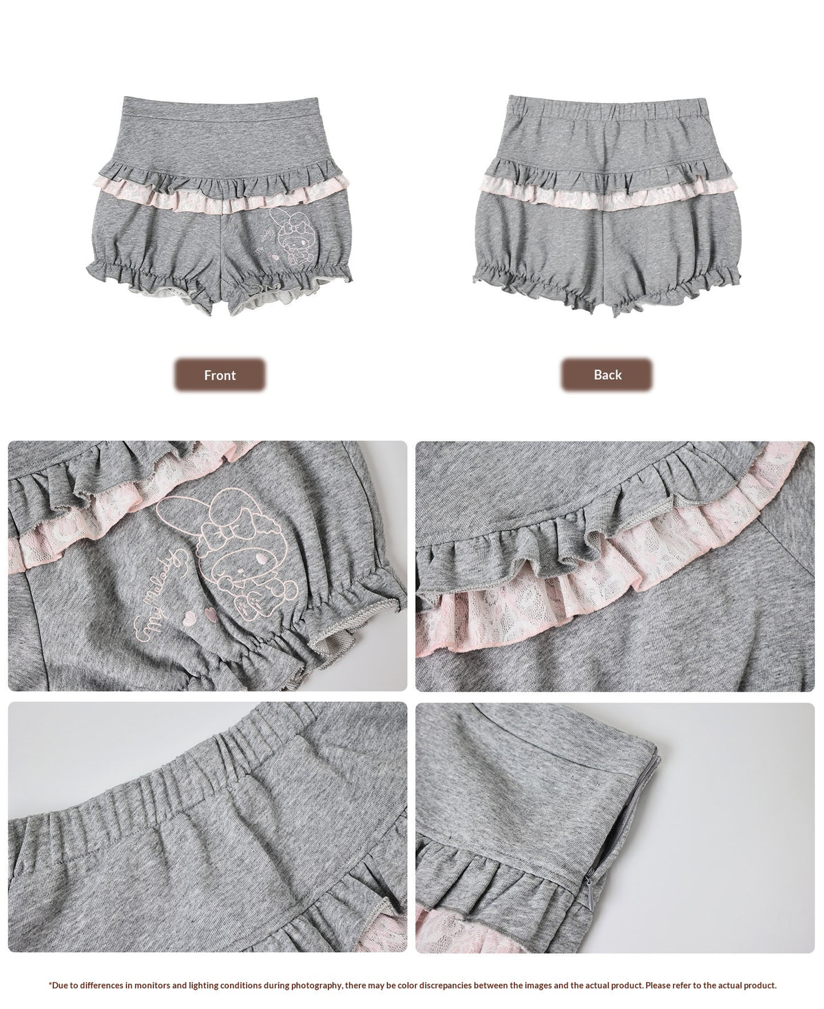 “Melody Mark!” Pink Shirt + Tiered Skirt + Bloomers Set