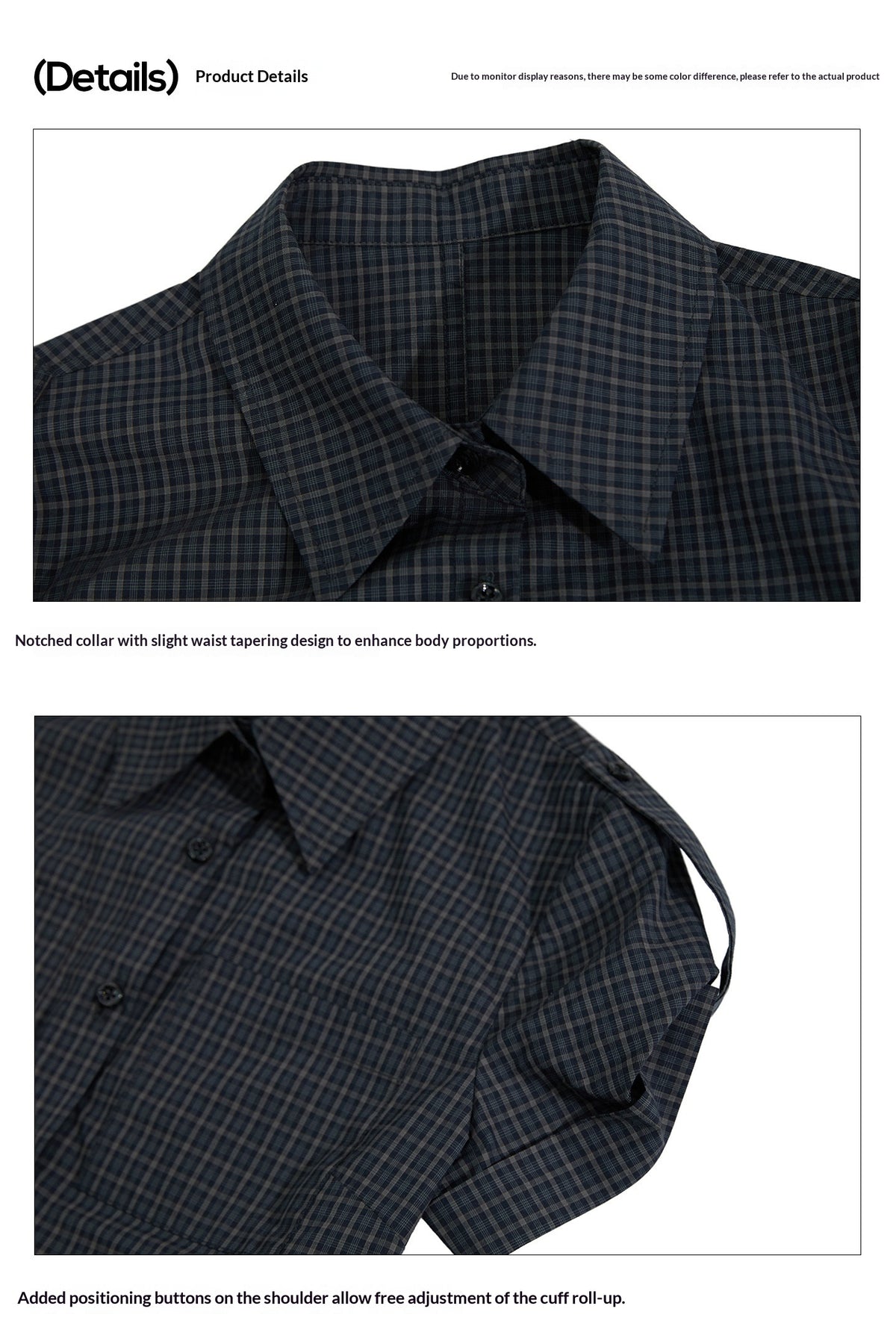 EZEK | Gingham Check Short Sleeve Shirt with Adjustable Sleeves