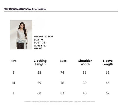 JN's DESIGN - Asymmetrical Layered Mesh Long-Sleeve Top