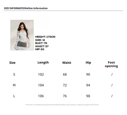 JN's DESIGN - White Wide-Leg Pants with Contrast Striped Waistband