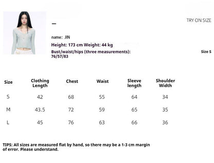 JN's DESIGN - Fitted Lace Long-Sleeve Top with Pearl Rhinestones