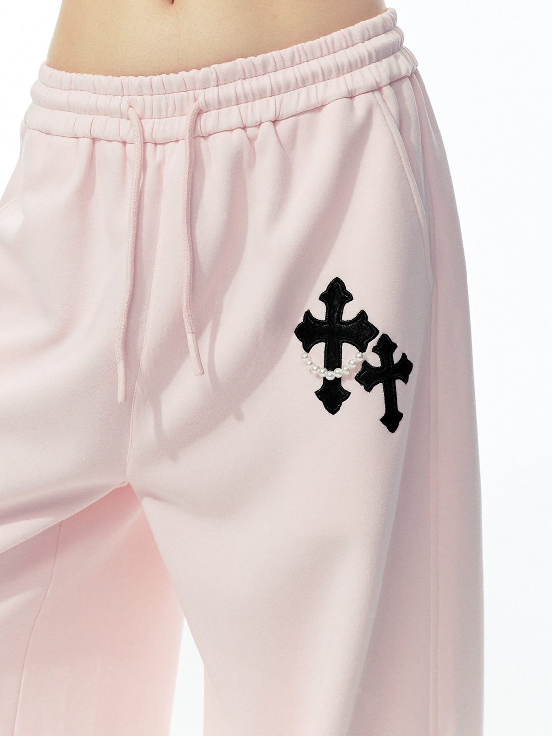 JN's DESIGN - Pink Layered Tank Top & Tulle-Overlay Sweatpants Set