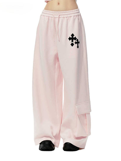 JN's DESIGN - Pink Layered Tank Top & Tulle-Overlay Sweatpants Set