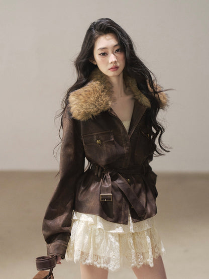 AOMALM - French Lace Double-Ruffle Camisole Dress