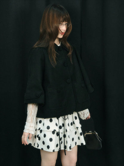 JOVYLLE - Black Preppy Blazer & Skirt Set