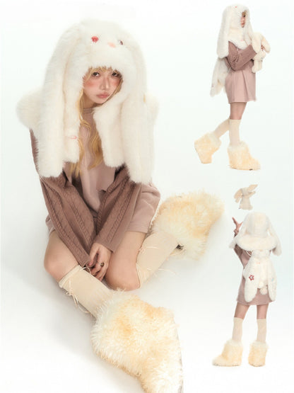 YEDM - Plush Rabbit Ear Hat