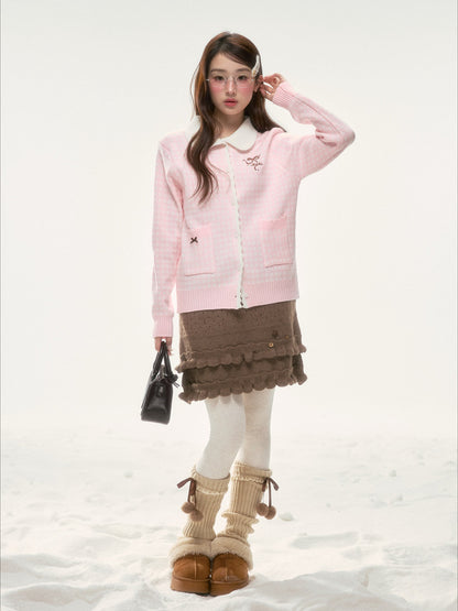BIBIBENCY - Light Brown Knit Skirt