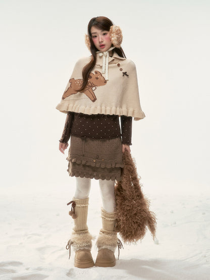 BIBIBENCY - Light Brown Knit Skirt