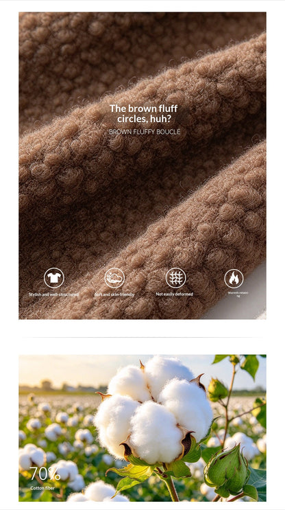 AOMALM - Roasted Pecan Low-Rise Wool-Look Skort