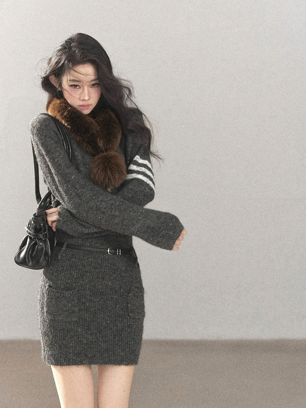 AOMALM - Real Fur Winter Scarf & Neck Warmer