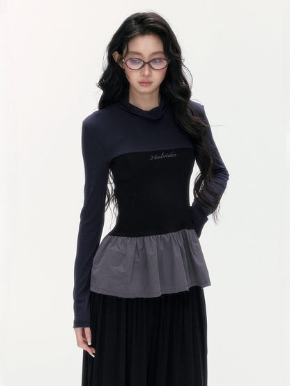 24olvides - Korean-Inspired Faux 3-Piece Top and Pants Set