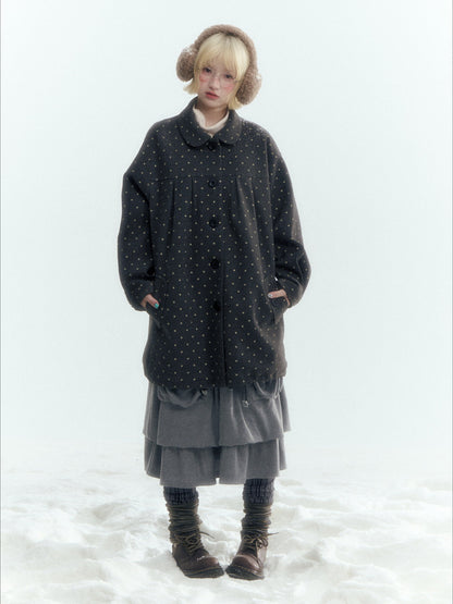 Horridale - Light Gray Pleated Knit Bubble Skirt with Oversized Pockets