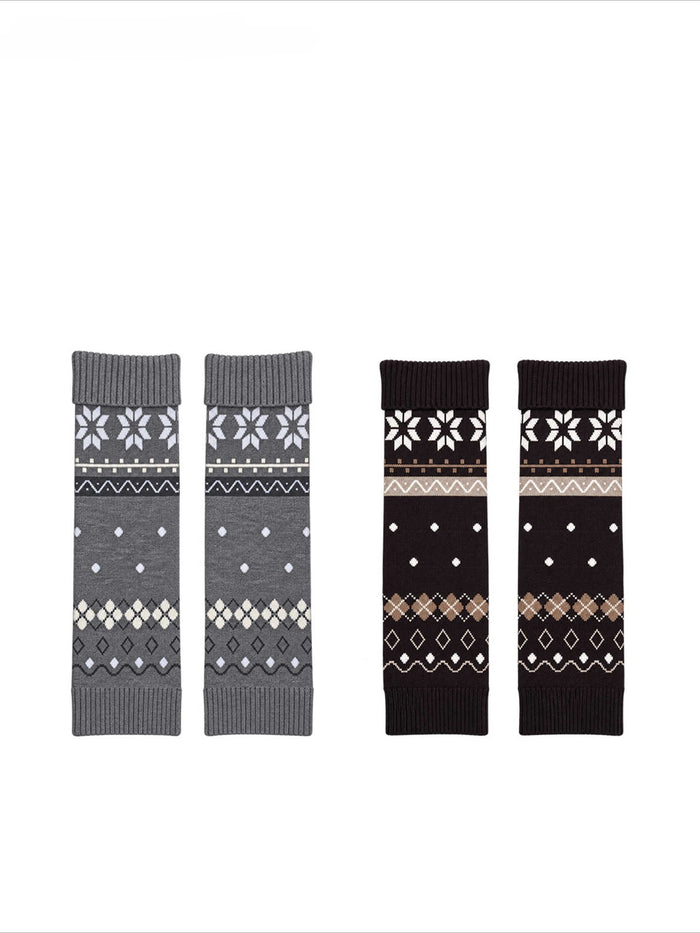 CANSTORE - [FREE GIFT] Frostflower Fair Isle Knit Leg Warmers