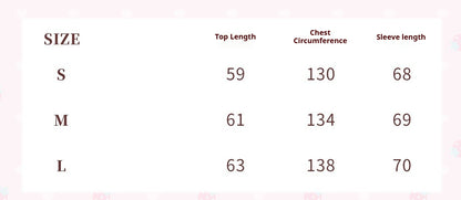 KYOUKO - My Melody Pink High-Neck Cable-Knit Sweater and Lace Tiered Skirt Set