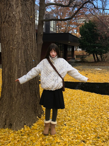 Zzouu - Cotton-Padded Korean Style Puffer Jacket