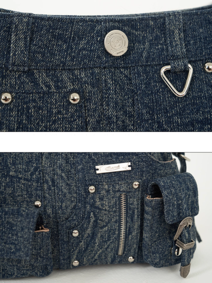 MAMC - Retro Washed Denim Bag