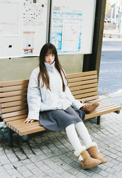 Zzouu - Cotton-Padded Korean Style Puffer Jacket