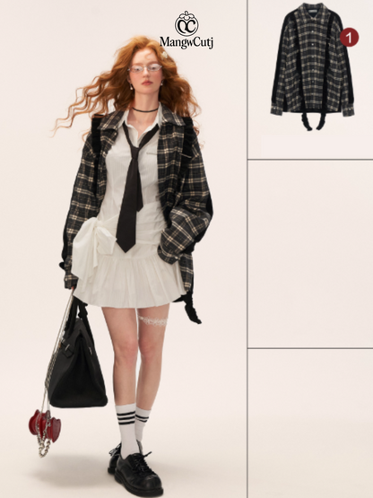 The Designer-Tie White Shirt Dress WE853