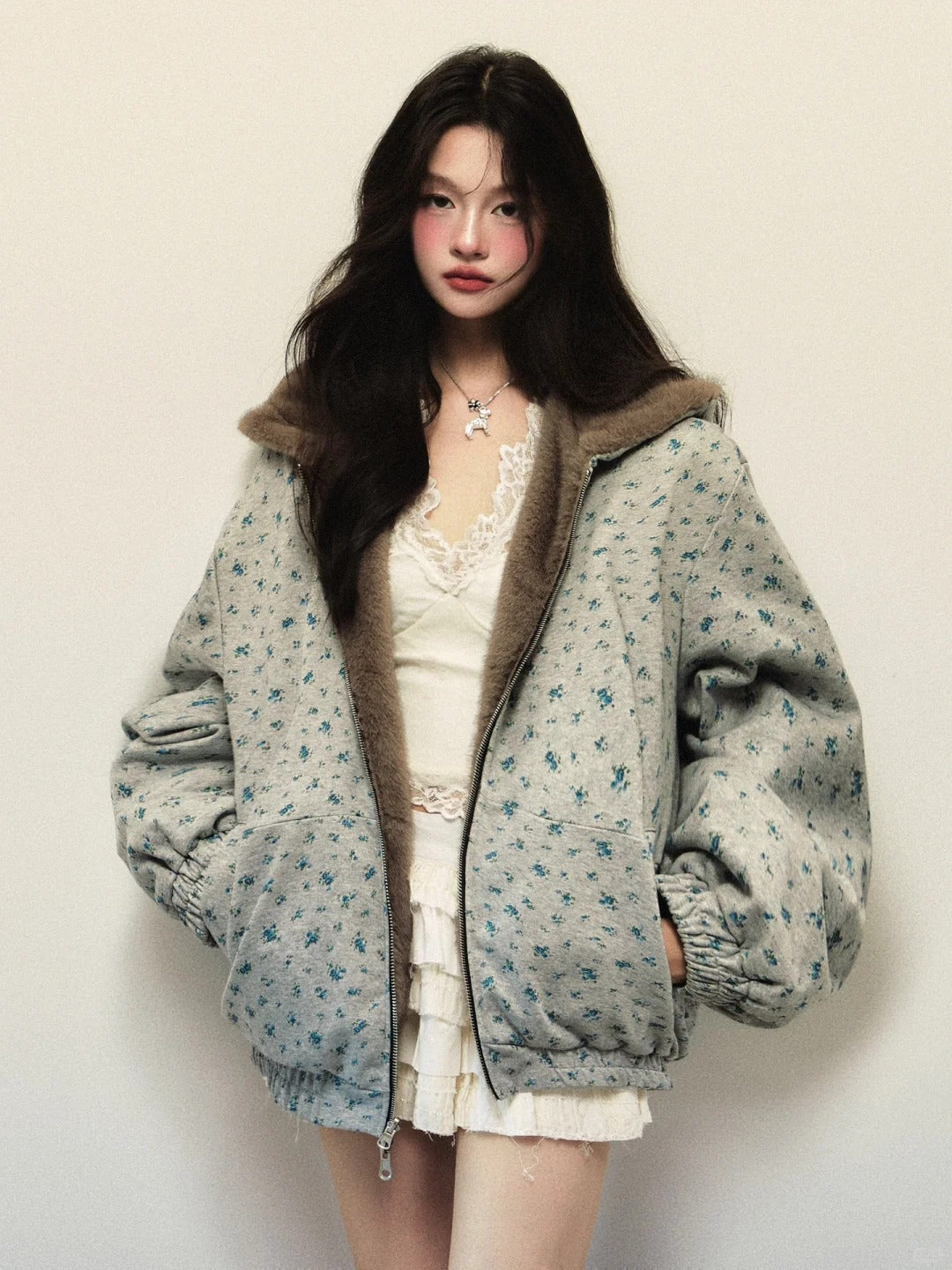 1P - "Floral Dream" Reversible Jacket Jacket