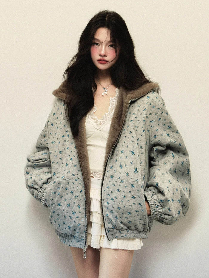 1P - "Floral Dream" Reversible Jacket Jacket